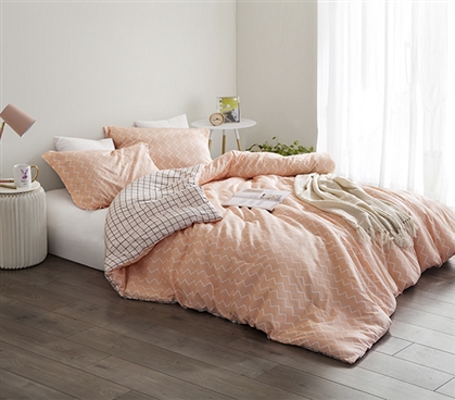 Most Comfortable Extra Long Twin Comforter Designer Just Peachy Soft Cotton Dorm Bedding