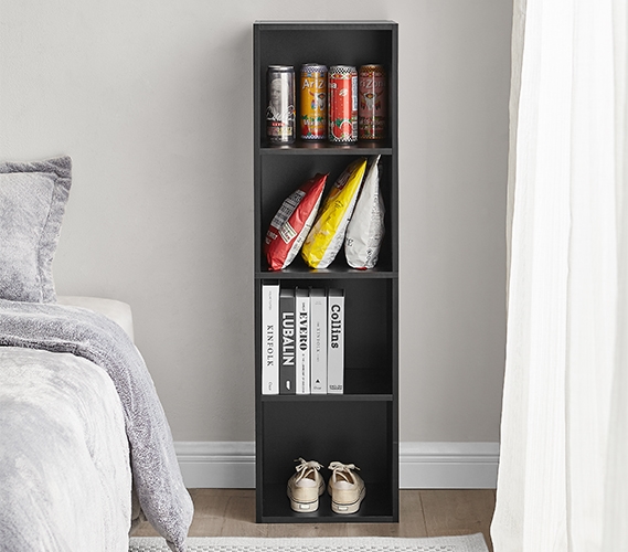 Black 4-Cube Storage Organizer