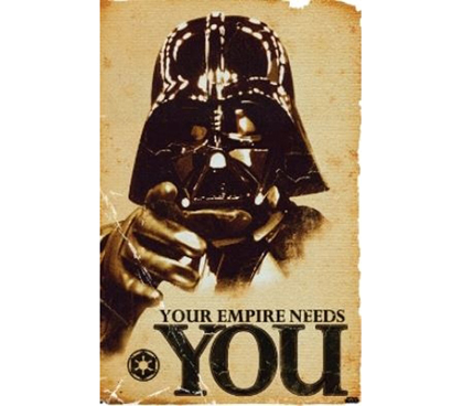 Great Theme - Star Wars - Your Empire Poster - Perfect For Dorm Decorating