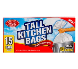 Kitchen Trash Bags - 13 Gallon