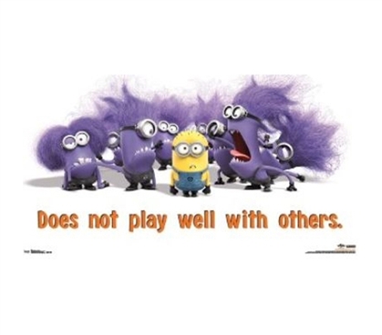 Decorate Your Dorm Room - Despicable Me 2 Evil Minions Poster - Cute College Posters