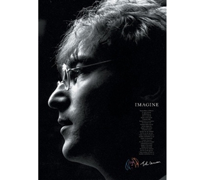 John Lennon Imagine Poster cool John Lennon artistic dorm room college wall art photograph decorative poster