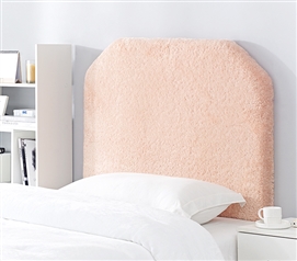 Elite Mo' Cashmere Peach Rose Quartz Pink Twin XL Headboard Made with High Quality Plush