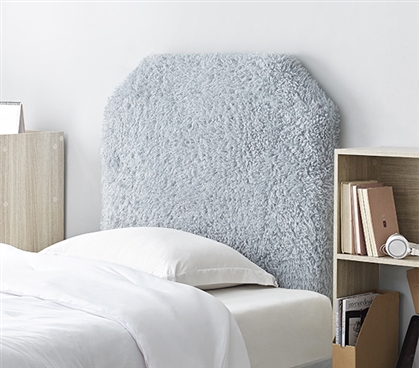 Stylish College Headboard Made with Thick Plush Material Mo' Frizzle Alloy Gray Twin XL Bedding Essential