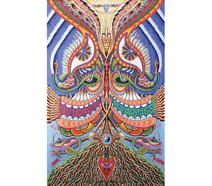 Psychedelic NoNoNo YesYesYes - Amazing Dorm Door Tapestry