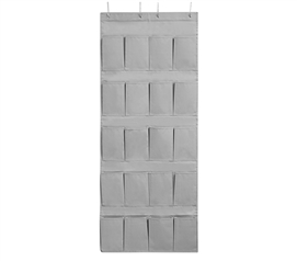 Durable College Shoe Organizer Alloy Gray Cheap TUSKÂ® College Storage for Over Dorm Door