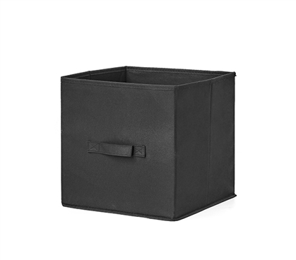 Durable TUSK Dorm Storage Item Black Fold Up Cube for Essential College Supplies Storage