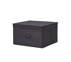 Durable Dorm Room Storage Box Black TUSK College Storage Item with Oversized Dimensions