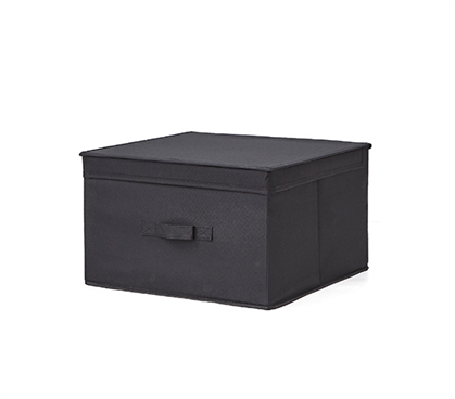 Durable Dorm Room Storage Box Black TUSK College Storage Item with Oversized Dimensions
