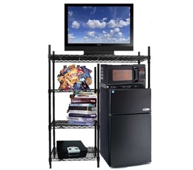 Wire Shelving Unit Adjustable Height Shelves for Dorm Room Storage Space Saving Furniture