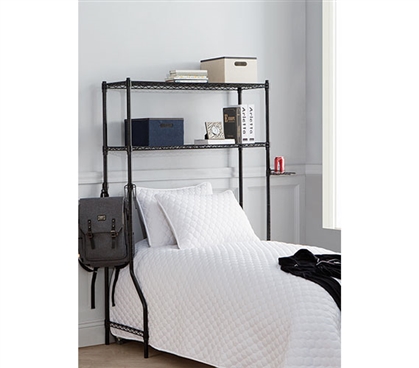High Quality Dorm Room Furniture Over Bed Shelving Headboard Shelf Dorm Life Essentials