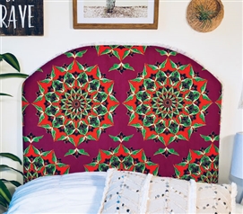 Colorful College Headboard One-of-a-Kind Intricate Dream Mandala Design Unique Dorm Decor