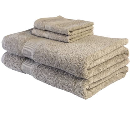 Cheap College Essentials 100 Cotton Towel Set Antimicrobial Bathroom Supplies for Dorm Rooms