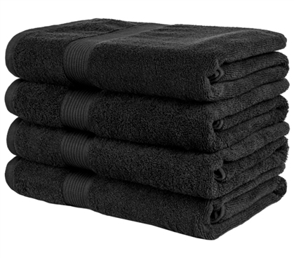 Must Have Dorm Essentials High Quality Cotton Towel Set 4 Pack College Bathroom Stuff