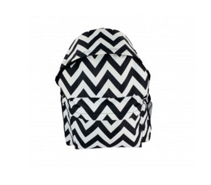 Chevron Black College Backpack Dorm Essentials Must Have Dorm Items