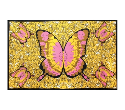 Decorate Those Bland Walls - Butterfly Tapestry - Super Pretty And Pink