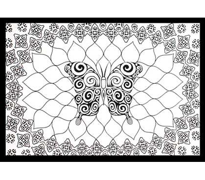 B & W Butterfly Tapestry College room decor