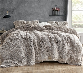 Ultra Plush College Comforter Set Frosted Chocolate Coma Inducer Extra Long Twin Bedding Set