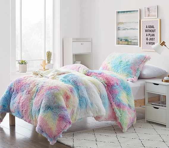 Unicorn Dreamz - Coma Inducer® Twin XL Comforter - Buttercup Rainbow