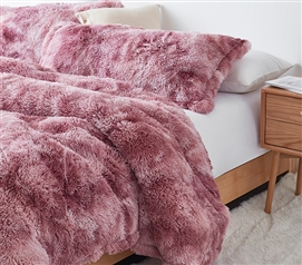 Pink Dorm Comforter Set Tie Dye College Bedding Essentials for Girls Dorm Bedspreads