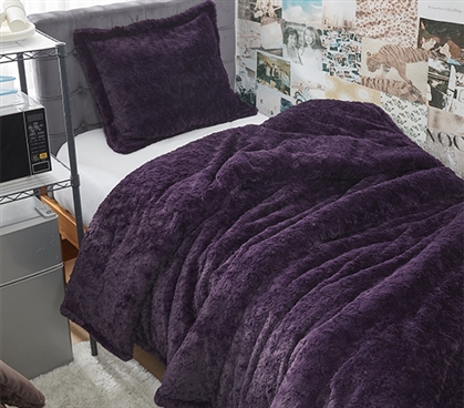 Wriggle With It - Coma Inducer Twin XL Comforter - Darkest Possible Purple