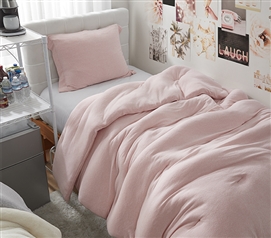 Sweater Weather - Coma Inducer Twin XL Comforter - Cardigan Pink