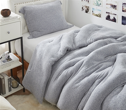 Sweater Weather - Coma Inducer Twin XL Comforter - Nightfall Navy Snow