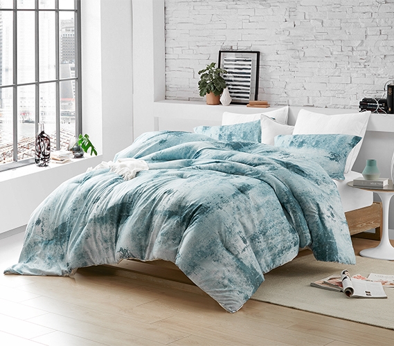 Blue and grey deals comforter