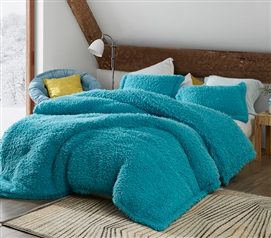 Most Comfortable College Bedding Set Stylish Aqua Yo Dreads Soft Plush Dorm Room Bedding Set
