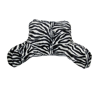 Zebra Bedrest Plush Dorm Bedding