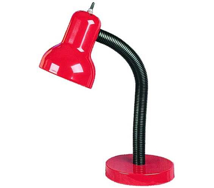 Make Dorm Room Brighter - Goosy Student Desk Lamp - Red - Great Study Aid