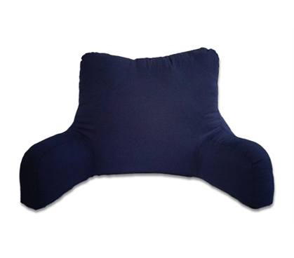 Great Dorm Bedding Accessory - Microfiber Soft Campus Bedrest - Navy - Comfy College Seating