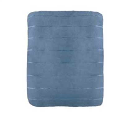 Super Soft Striped Coral Blanket - Blue College Dorm Room Bedding Supplies