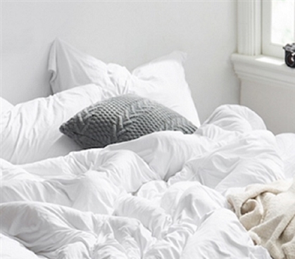 White Dorm Room Pillow Sham Most Comfortable Bare BottomÂ® Twin XL College Bedding