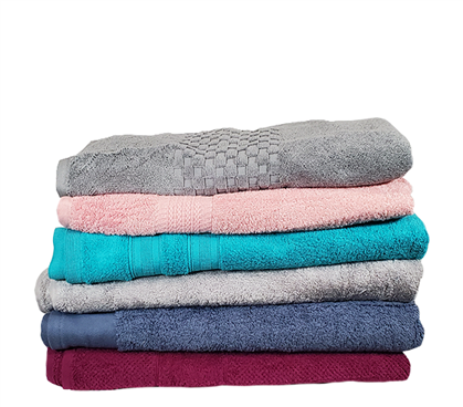 Multicolor Bath Towel Set for College Dorm Supplies Checklist Cute Textured Towels