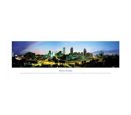 Atlanta, Georgia - Vibrant Panorama Dorm Essentials