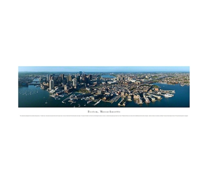 Boston, Massachusetts - Aerial Panorama Dorm Essentials Must Have Dorm Items