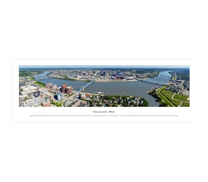 Cincinnati, Ohio - Aerial Panorama Dorm Room Decorations Dorm Room Decor