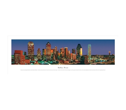 Dallas, Texas - Vibrant Panorama Dorm Room Decorations