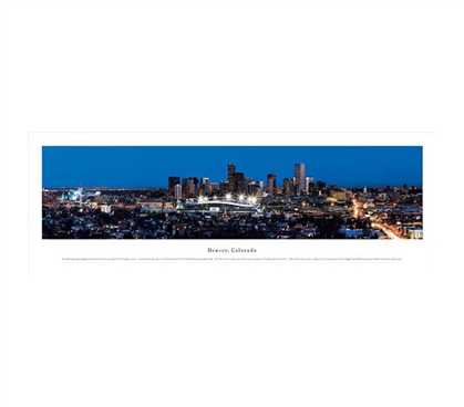 Denver, Colorado - Twilight Panorama