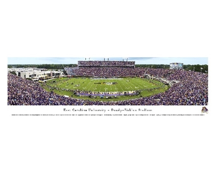 East Carolina University - Dowdy-Ficklen Stadium Panorama Dorm Essentials College Wall Decor