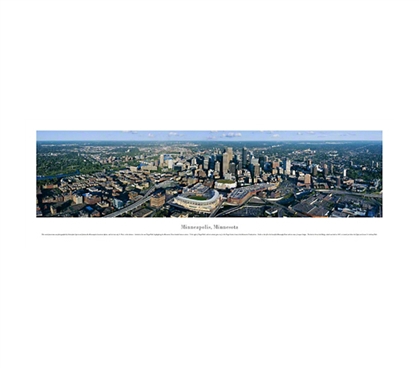 Minneapolis, Minnesota - Aerial Panorama