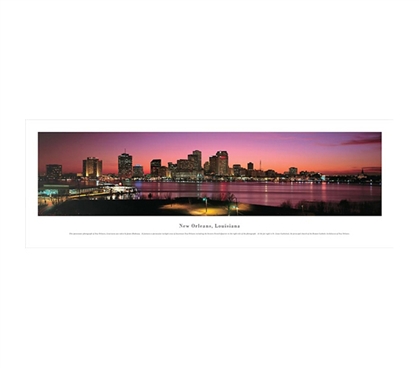 New Orleans, Louisiana - Twilight Panorama