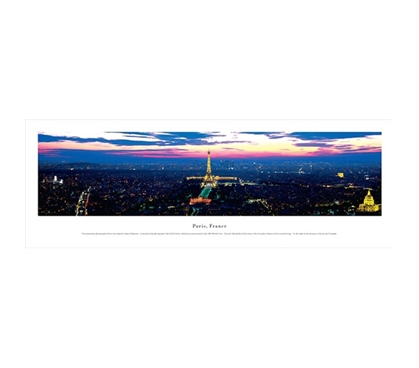 Paris, France - Twilight Panorama