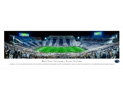 Penn State Nittany Lions - Beaver Stadium Panorama Dorm Wall Art Dorm Room Decor