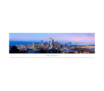 Seattle, Washington - Skyline Panorama