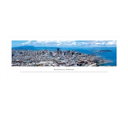 San Francisco, California - Aerial Panorama
