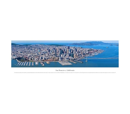 San Francisco, California - Deep Blue Panorama