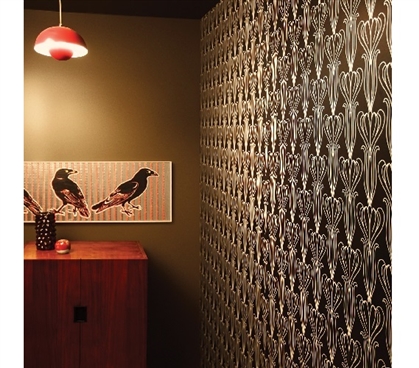 Bela Midnight Designer Removable Wallpaper for College Dorm Rooms Cool Dorm Room Ideas