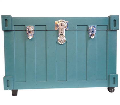 Bolt Trunks - Pacific Teal Extra Roomy College Footlocker Dorm Necessities